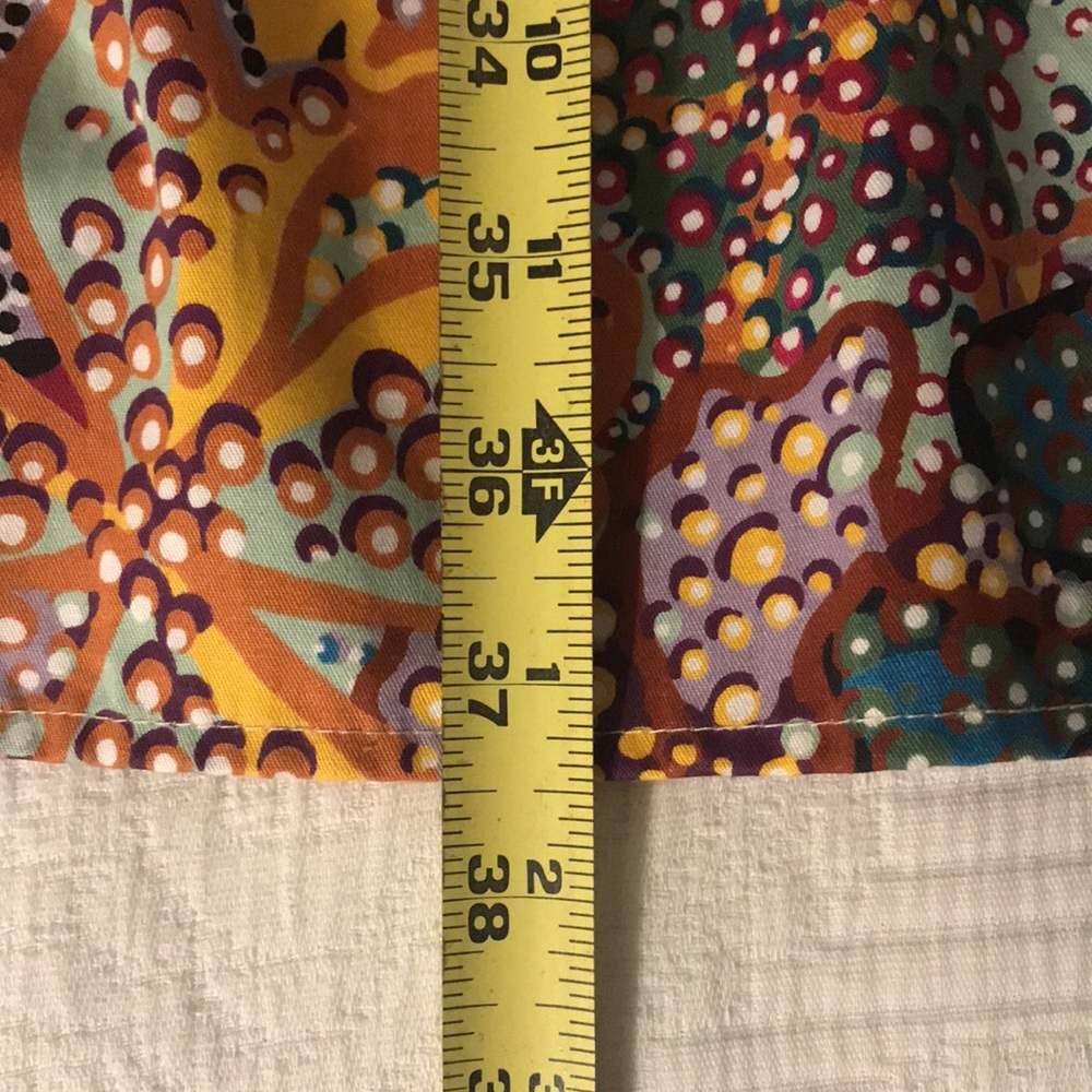 New Kika Vargas for Target Floral Print Mini Dress Long Sleeves 1X Plus - Picture 16 of 17